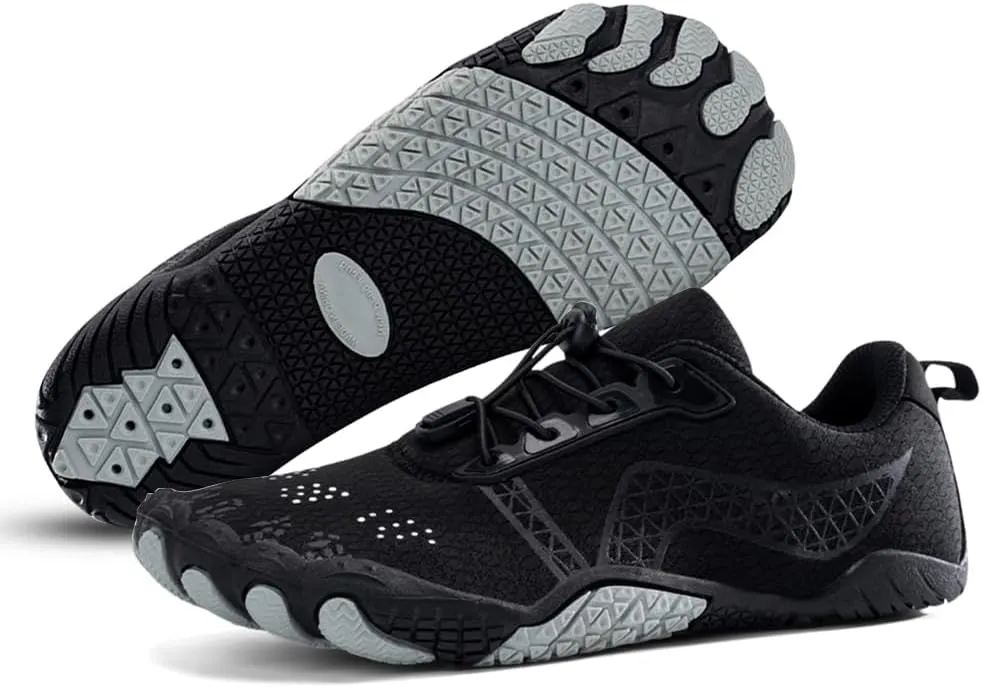 Hike Barefoot Shoes for Winter Autumn Footwear, Minimalist Barefoot Shoes for Men Women Wide Toe Zero Drop Athletic Hiking and Trail Running Shoe