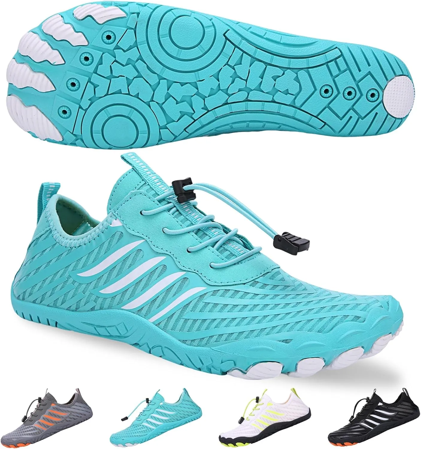 Hike Barefoot Shoes for Women Men, Breathable Non-Slip Athletic Footwear, Wide Toe Water Shoes for Hiking, Non-Slip Neuropathy Shoes for Women Men, Grounded Comfort wear
