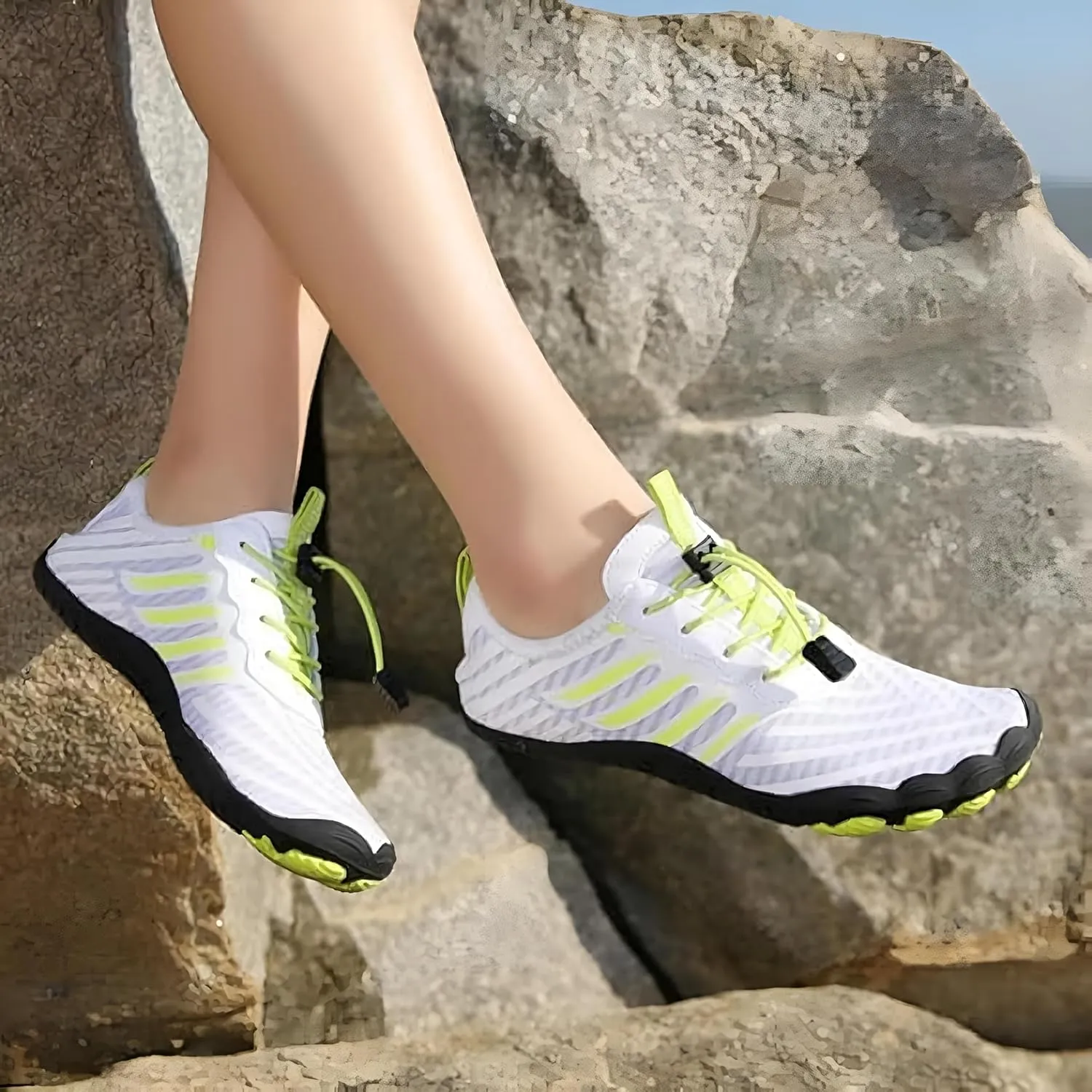 Hike Barefoot Shoes for Women Men, Breathable Non-Slip Athletic Footwear, Wide Toe Water Shoes for Hiking, Non-Slip Neuropathy Shoes for Women Men, Grounded Comfort wear