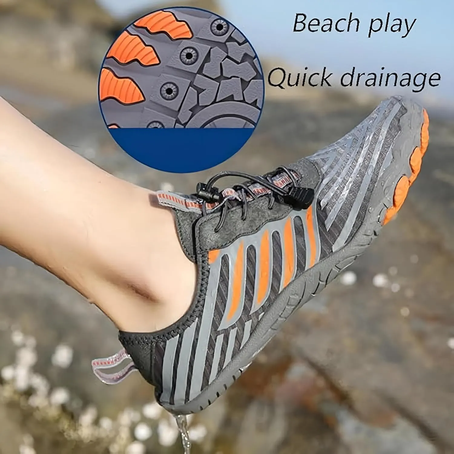 Hike Barefoot Shoes for Women Men, Breathable Non-Slip Athletic Footwear, Wide Toe Water Shoes for Hiking, Non-Slip Neuropathy Shoes for Women Men, Grounded Comfort wear
