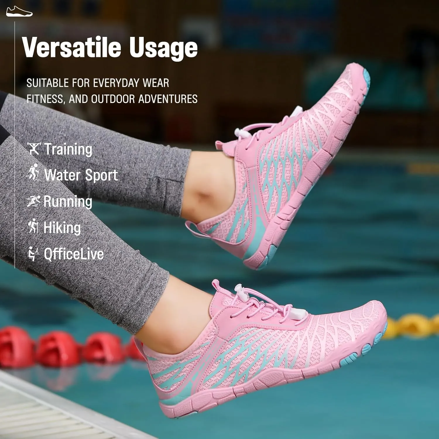 Hike Barefoot Shoes for Womens Mens, 2025 New Comfortable Healthy&Non-Slip Barefoot Vitality Shoes Women's Minimalist Athletic Footwear, Wide Toe Box Water Shoe for Women Men,Hiking Walking Daily Wear