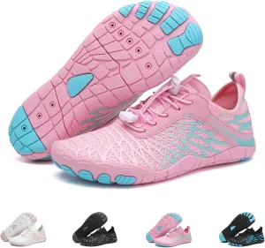 Hike Barefoot Shoes for Womens Mens, 2025 New Comfortable Healthy&Non-Slip Barefoot Vitality Shoes Women's Minimalist Athletic Footwear, Wide Toe Box Water Shoe for Women Men,Hiking Walking Daily Wear