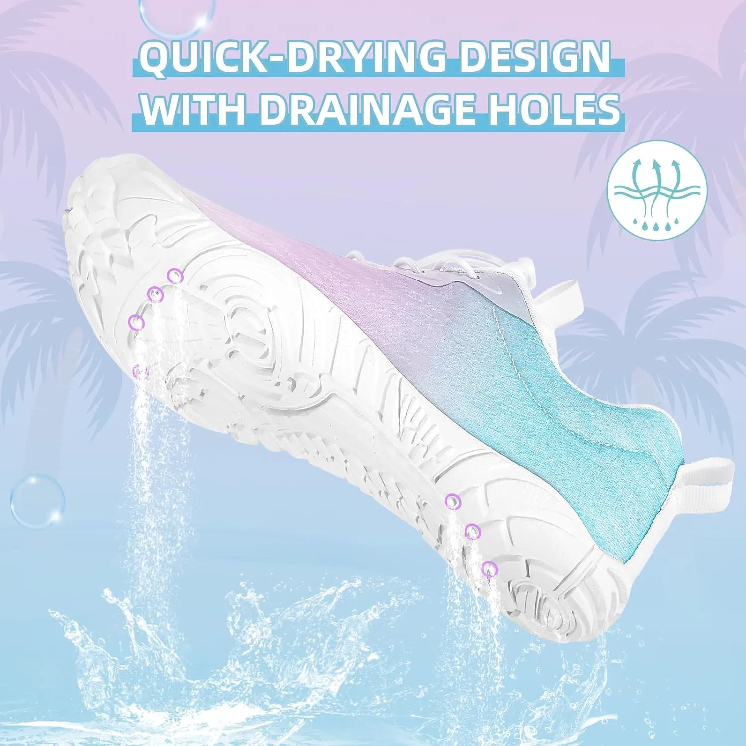 Hike Barefoot Shoes Women Men Footwear Quick-Dry Wide Toe Pro Barefoot Beach Swim Minimalist Grounding Shoes Breathable Non-Slip Grounded Footwear for Walking Kayaking Hiking Surfing