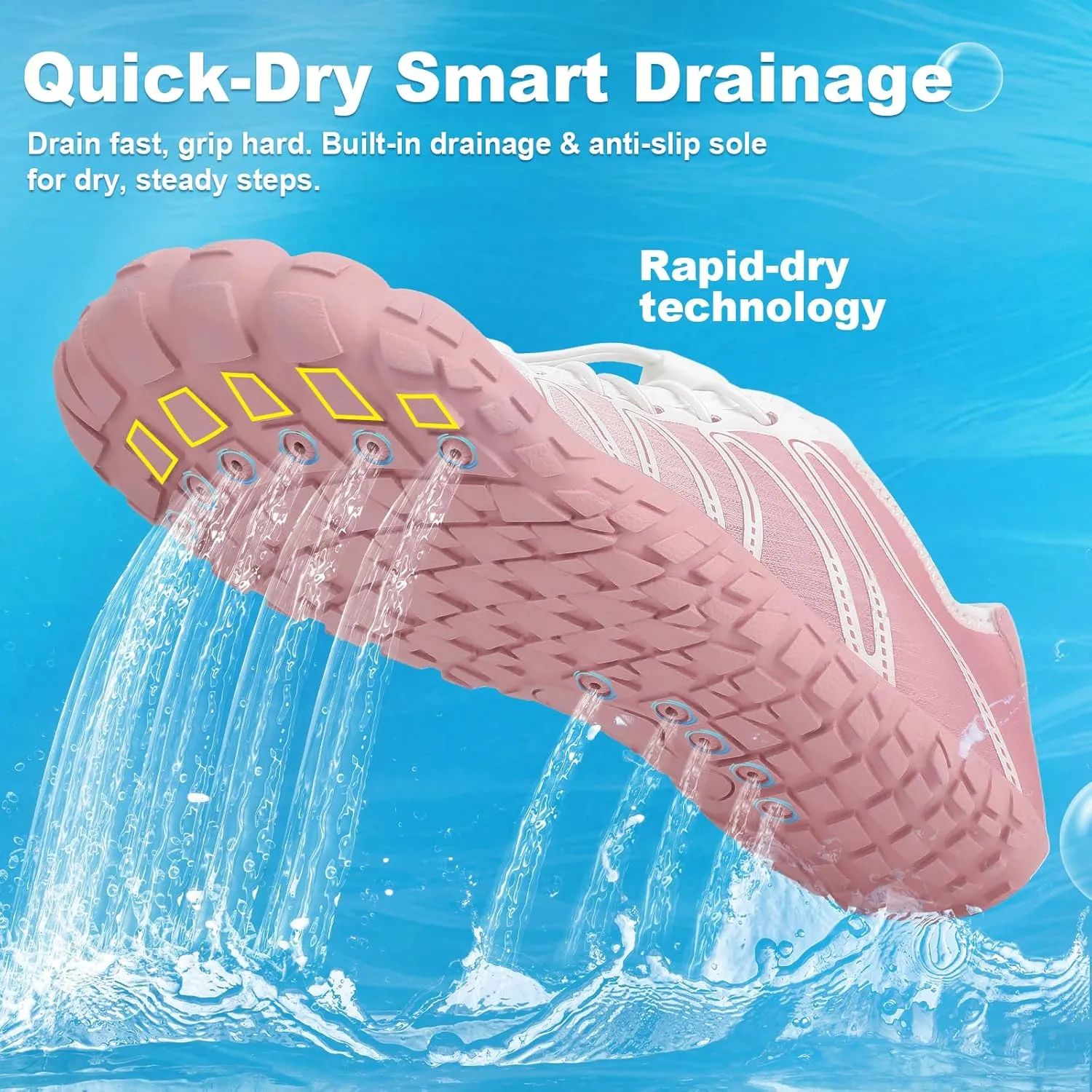 Hike Barefoot Shoes Women Men Footwear Wide Toe Quick-Dry Pro Barefoot Beach Swim Minimalist Grounding Shoes Breathable Non-Slip Grounded Footwear for Walking Kayaking Hiking Surfing