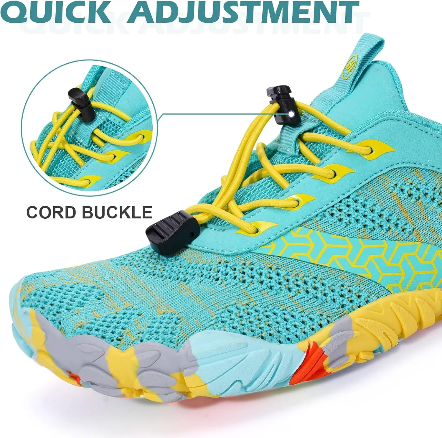 Hike Barefoot Shoes Women Men with Wide Toe Box Footwear Healthy Non-Slip Hike Beach Pool Aqua Swim Surf Hiking Running Athletic Water Shoe