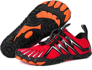 Hike Barefoot Shoes Womens Mens, Thick Barefoot Water Shoes Mens Women Non-Slip & Wide Toe Zero Drop Lightweight Minimalist Footwear for Workout Hiking Trail Running Causl