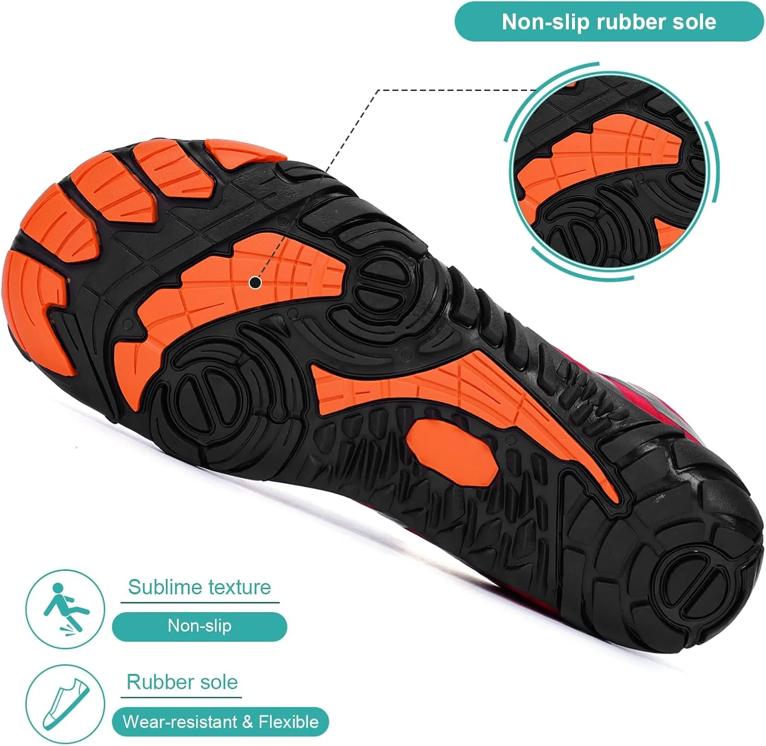 Hike Barefoot Shoes Womens Mens, Thick Barefoot Water Shoes Mens Women Non-Slip & Wide Toe Zero Drop Lightweight Minimalist Footwear for Workout Hiking Trail Running Causl