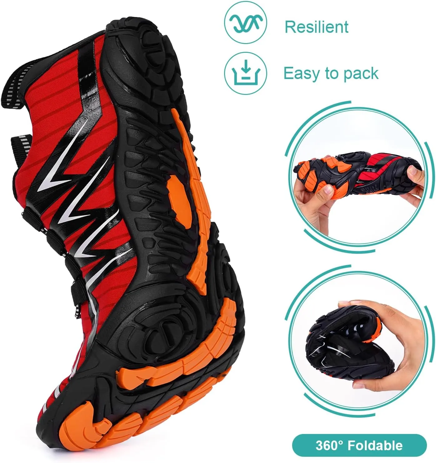 Hike Barefoot Shoes Womens Mens, Thick Barefoot Water Shoes Mens Women Non-Slip & Wide Toe Zero Drop Lightweight Minimalist Footwear for Workout Hiking Trail Running Causl
