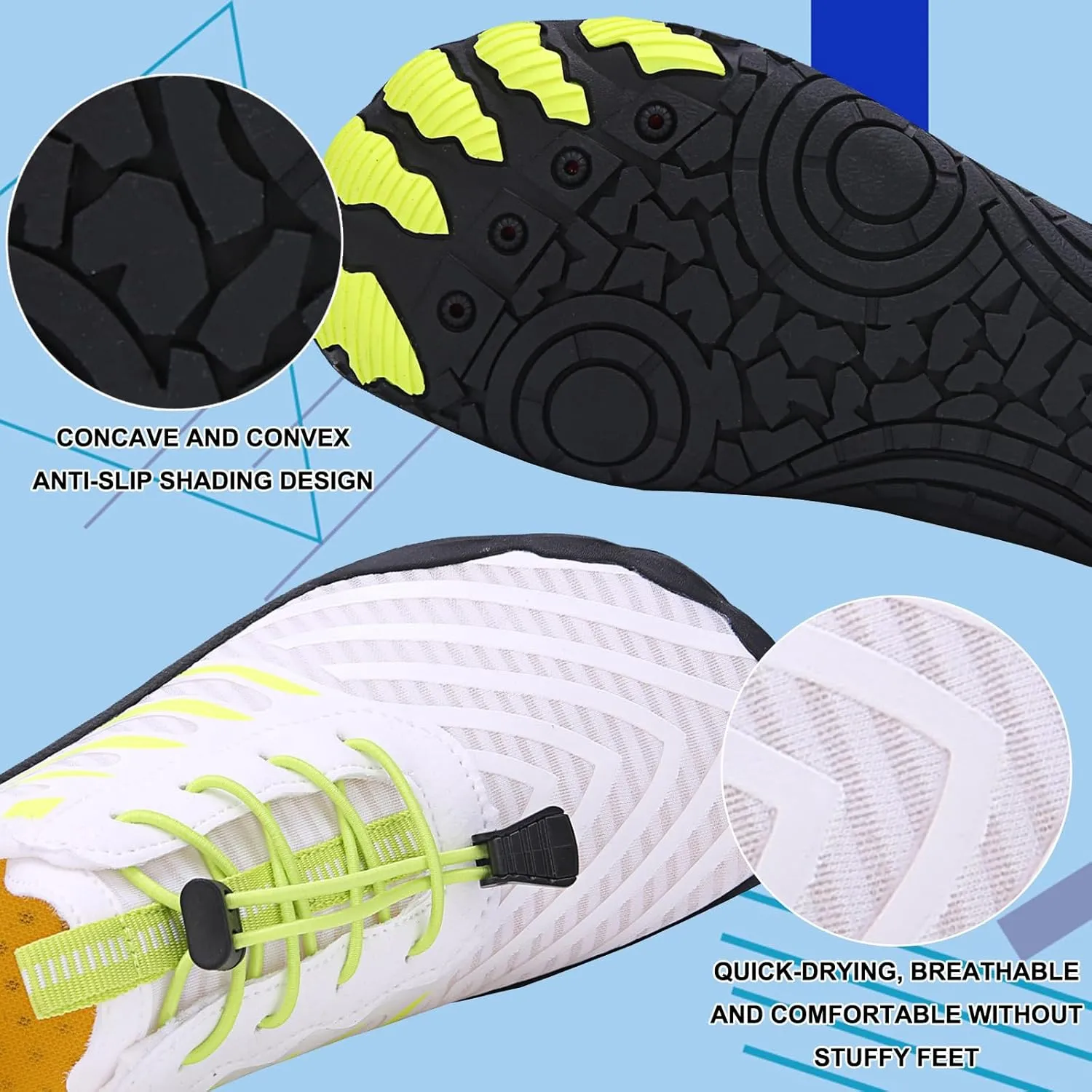 Hike Barefoot Shoes Womens Men,Unisex Barefoot Water Shoes Breathable, Anti-Slip Hiking Footwear for Athletic Wide Toe Shoe Footwear for Hiking, Walking, Running, Yoga, and Water Sports