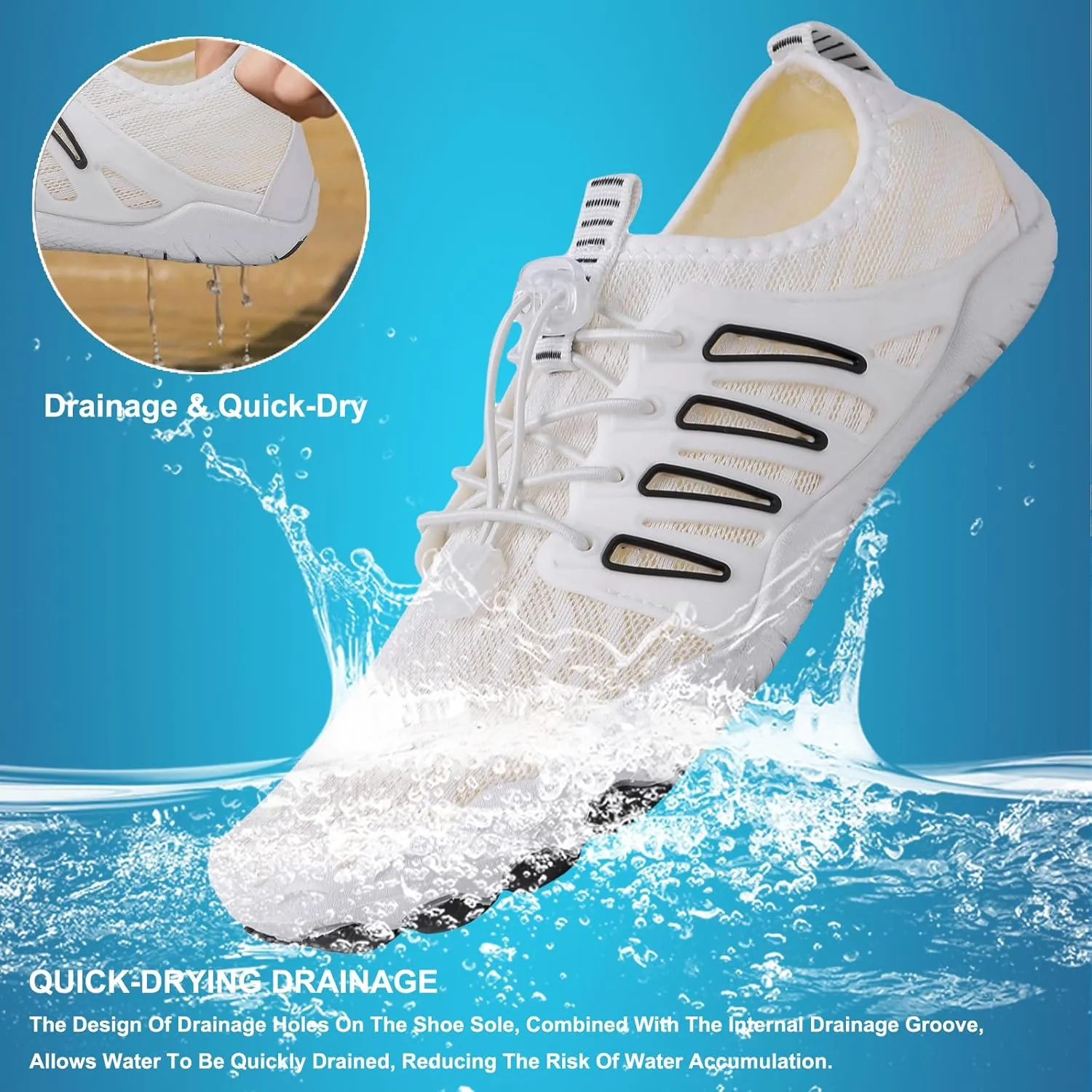 Hike Barefoot Shoes Womens Men,Unisex Barefoot Water Shoes Breathable, Anti-Slip Hiking Footwear for Athletic Wide Toe Shoe Footwear for Hiking, Walking, Running, Yoga, and Water Sports