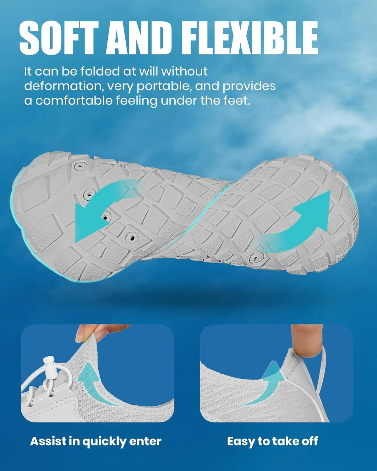 Hike Barefoot Water Shoes Women Men, Newly Water-Drops Pattern Pro Minimalist Shoe Quick Dry Wide Toe Breathable & Non-Slip for Hiking Beach Aqua Surf Swim