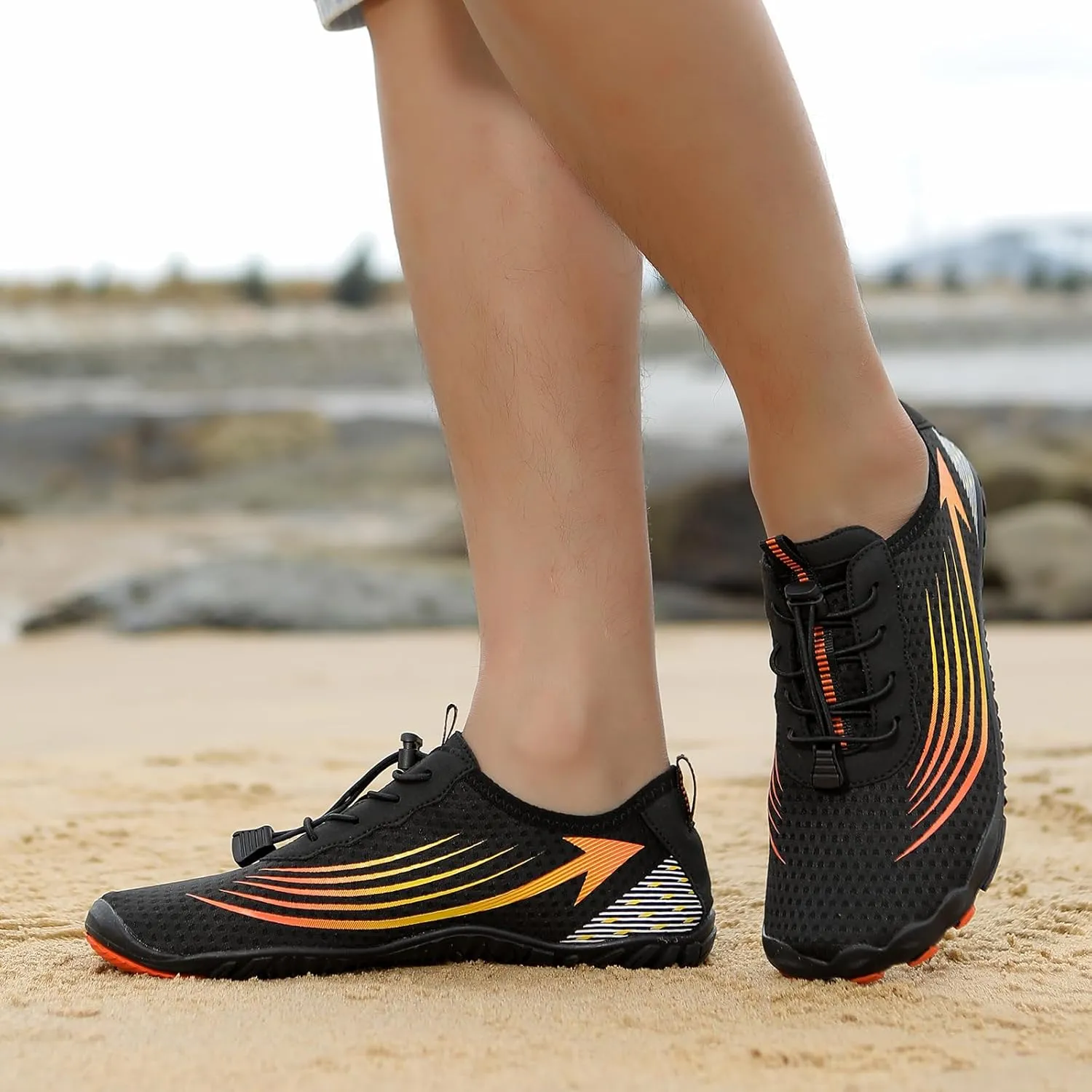 Hiking Barefoot Shoes for Women Men, Wide Toe Box, Beach Pool Aqua Swim Surf Walking Shoe, Healthy and Non-Slip Breathable Water Resistant