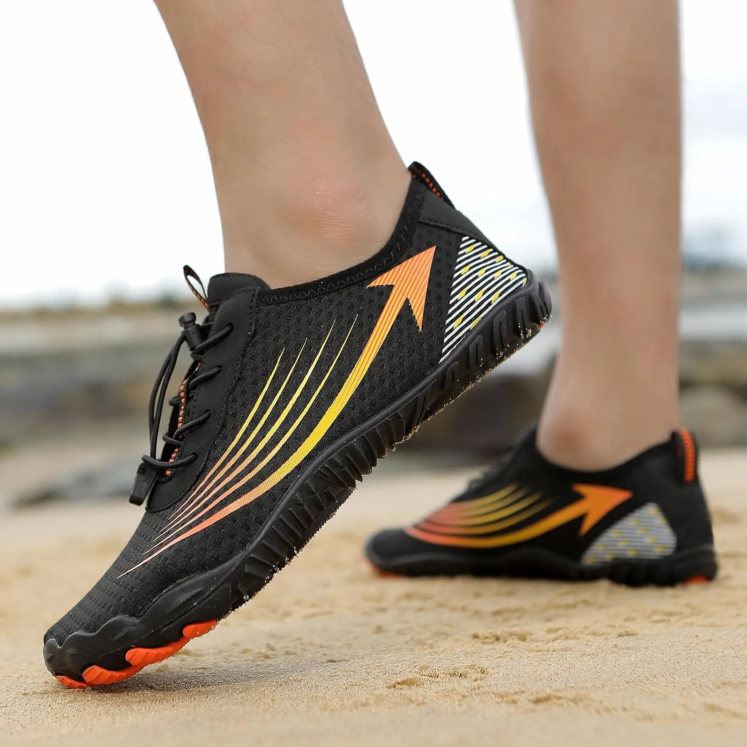 Hiking Barefoot Shoes for Women Men, Wide Toe Box, Beach Pool Aqua Swim Surf Walking Shoe, Healthy and Non-Slip Breathable Water Resistant