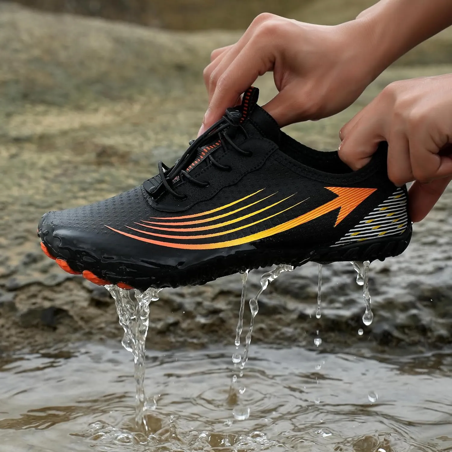 Hiking Barefoot Shoes for Women Men, Wide Toe Box, Beach Pool Aqua Swim Surf Walking Shoe, Healthy and Non-Slip Breathable Water Resistant