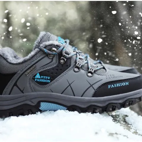 Hiking Boots Mens Winter Boots Snow Shoes Casual Lightweight Waterproof Snow Boots All-Terrain Breathable Outdoor Ankle Boots Trekking Hiking Shoes hiking boots men hiking boots