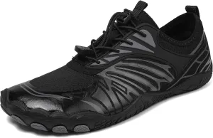 Hiking Footwear Barefoot Mens Shoes, Healthy Non Slip Unisex Pro Shoes with Wide Toe Box for Men, Outdoor Lightweight Breathable Hike Grounded Sneakers, Water Beach Surf Walk Yoga