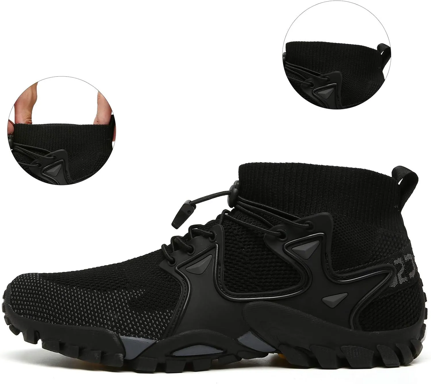 Hiking Shoes Mens Womens Outdoor Athletic Sports Shoes Walking Shoes Trail Running Shoes Trekking Climbing Stylish Slip Resistant Fitness Walking Jogging Sock Sneakers Travel Lightweight Barefoot