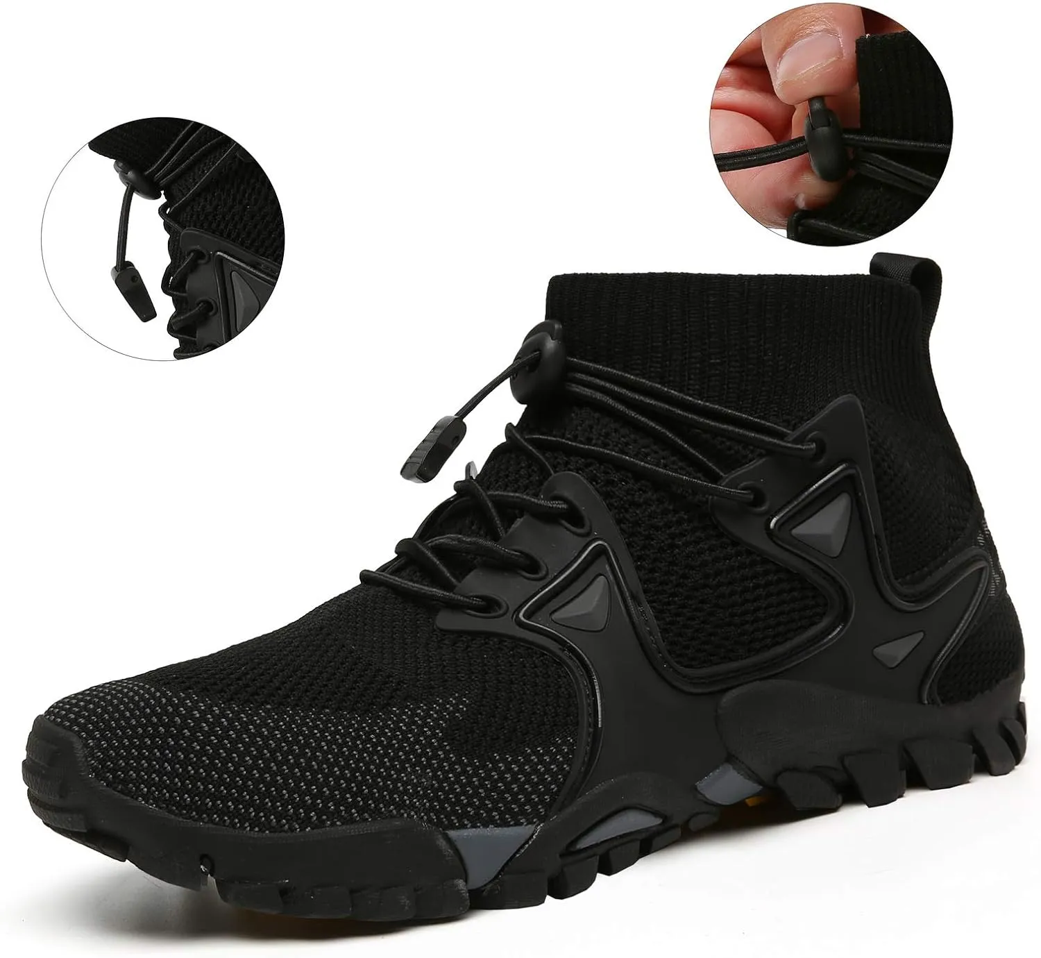 Hiking Shoes Mens Womens Outdoor Athletic Sports Shoes Walking Shoes Trail Running Shoes Trekking Climbing Stylish Slip Resistant Fitness Walking Jogging Sock Sneakers Travel Lightweight Barefoot