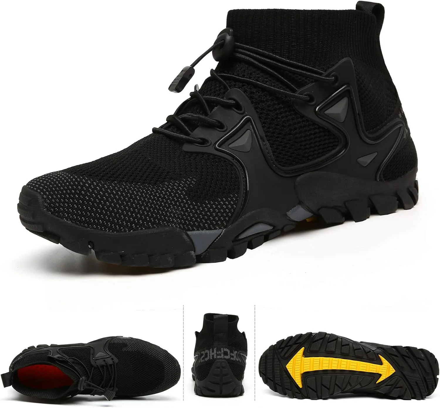 Hiking Shoes Mens Womens Outdoor Athletic Sports Shoes Walking Shoes Trail Running Shoes Trekking Climbing Stylish Slip Resistant Fitness Walking Jogging Sock Sneakers Travel Lightweight Barefoot
