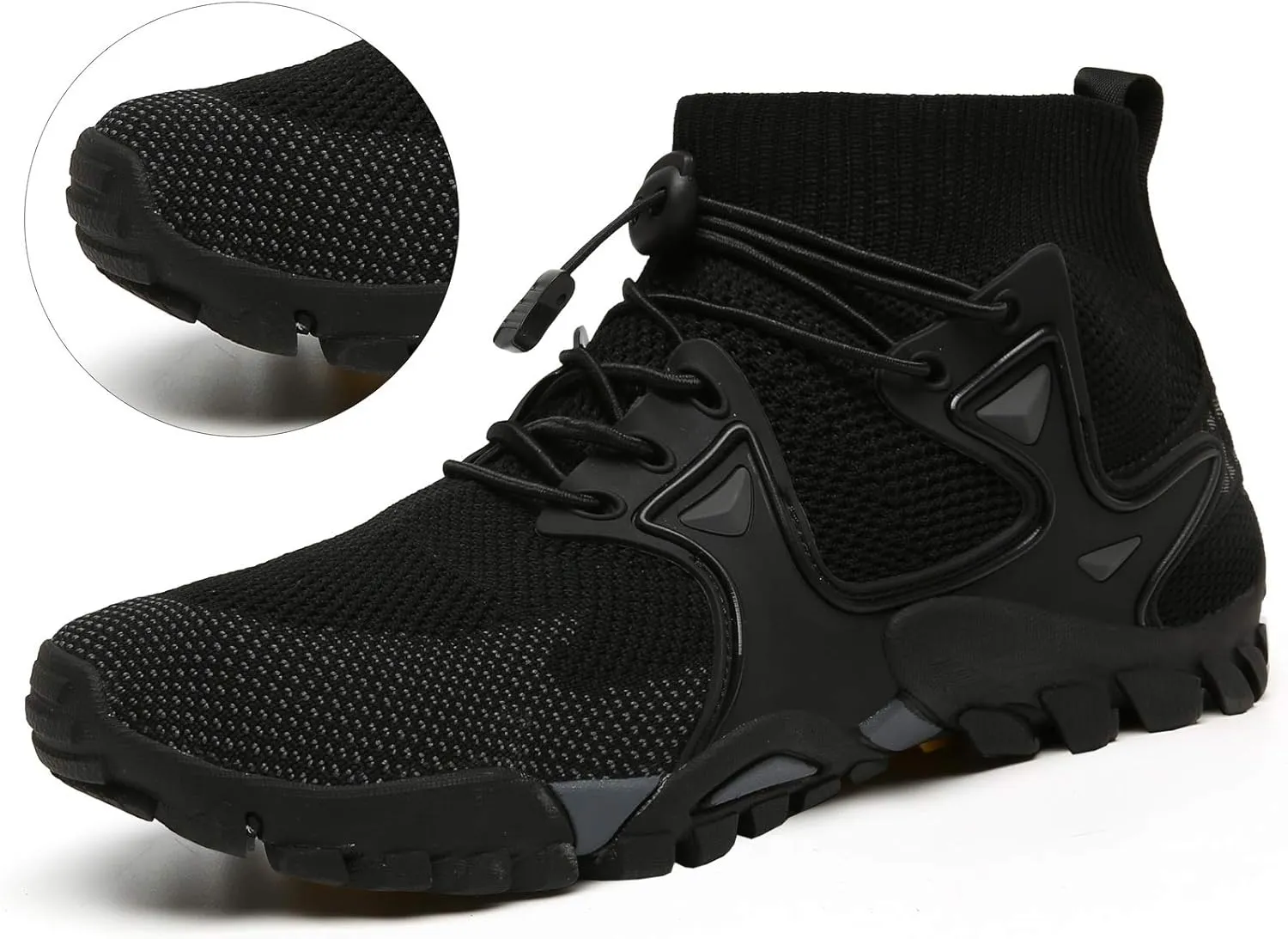 Hiking Shoes Mens Womens Outdoor Athletic Sports Shoes Walking Shoes Trail Running Shoes Trekking Climbing Stylish Slip Resistant Fitness Walking Jogging Sock Sneakers Travel Lightweight Barefoot