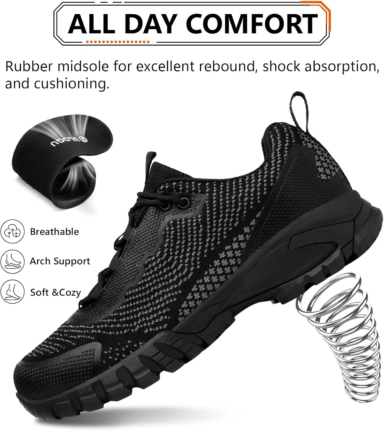 Hiking Shoes Women Waterproof Lightweight for Trail Trekking Camping Outdoor