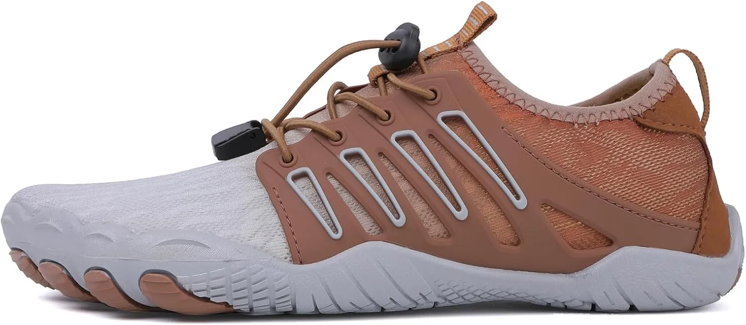 Hiking Water Shoes with Arch Support for Women Walking Wide Width Grounded Footwear for Women Men with Neuropathy Wide Toe Box Sneakers Non-Slip Diabetic Shoe Quick-Dry Waterproof Unisex
