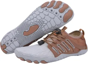 Hiking Water Shoes with Arch Support for Women Walking Wide Width Grounded Footwear for Women Men with Neuropathy Wide Toe Box Sneakers Non-Slip Diabetic Shoe Quick-Dry Waterproof Unisex