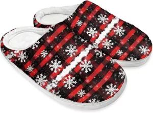 Holiday Thanksgiving Couple Slippers for Women & Men - Indoor Soft Warm Bedroom Slippers