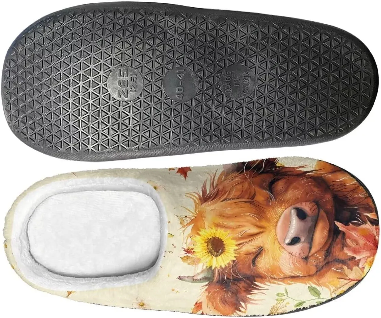 Holiday Thanksgiving Couple Slippers for Women & Men - Indoor Soft Warm Bedroom Slippers