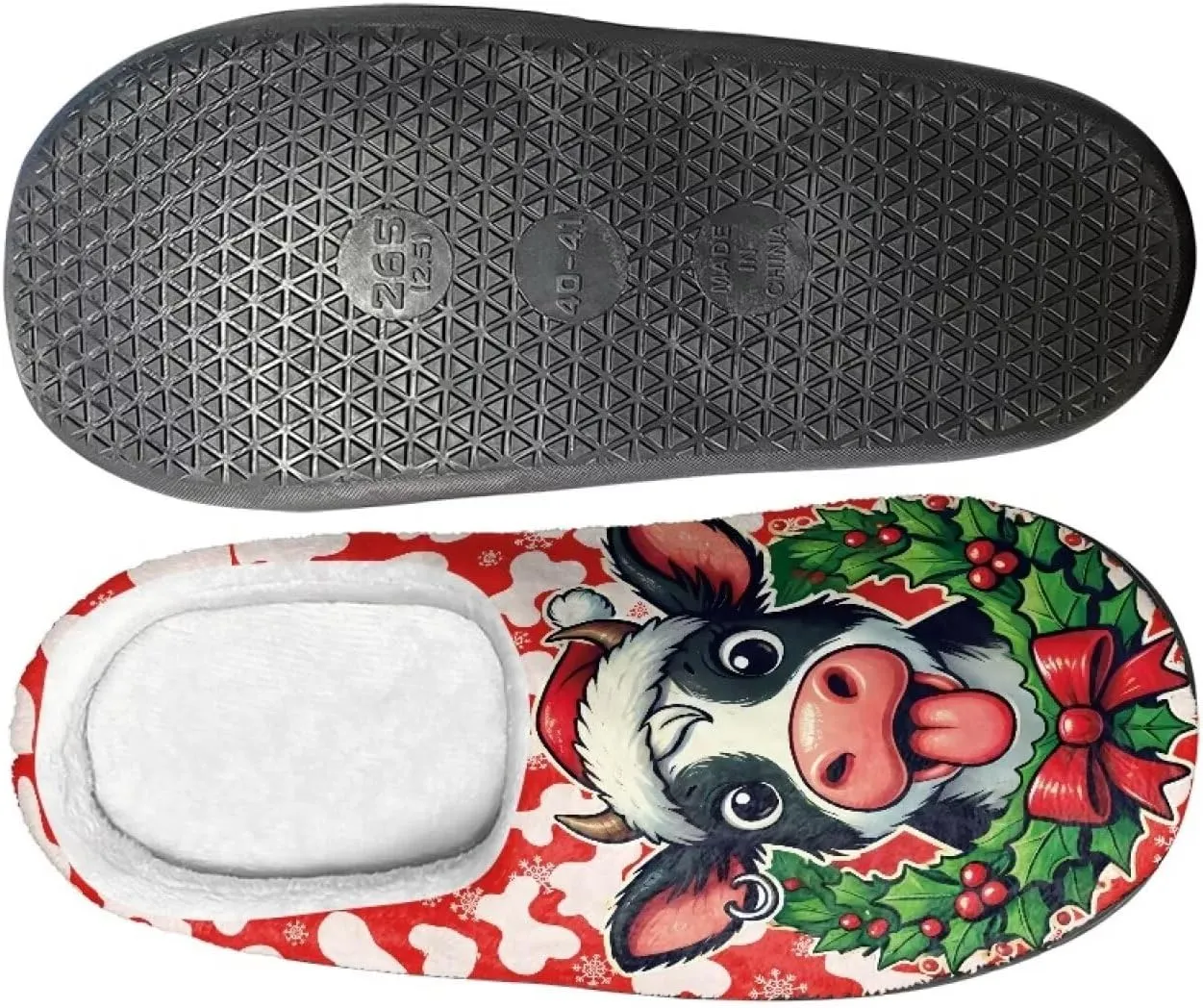 Holiday Thanksgiving Couple Slippers for Women & Men - Indoor Soft Warm Bedroom Slippers