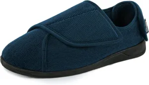 HomeTop Corduroy Slippers: Comfy Memory Foam for Diabetic Swollen Feet
