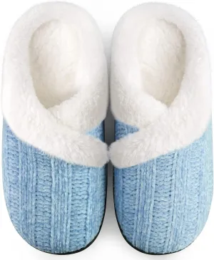 Homitem Fuzzy Slippers for Women Indoor and Outdoor Fluffy Bedroom House Shoes with Arch Support Memory Foam Winter Warm Ladeis Cute Comfy Cozy
