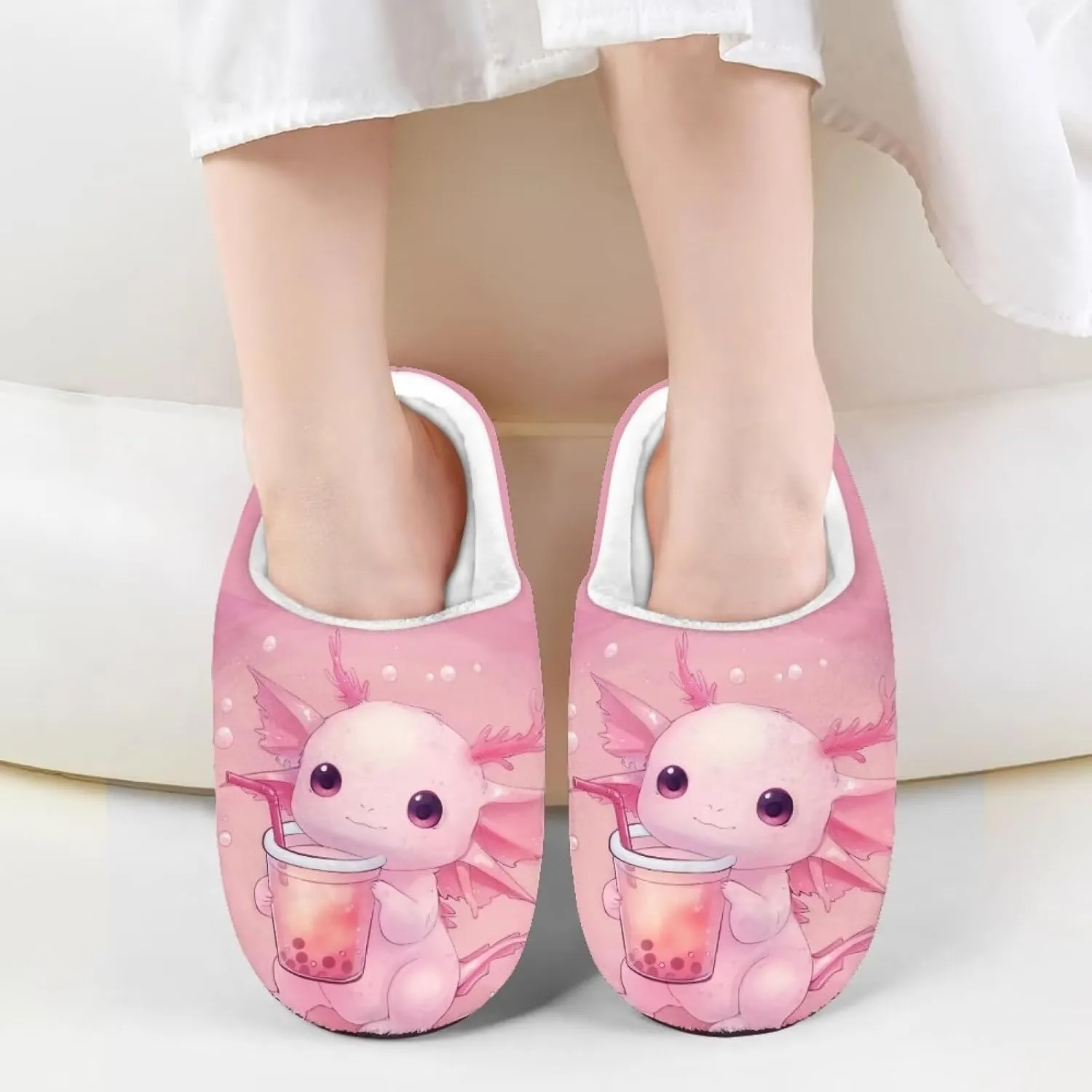 House Slippers for Girls Soft Size 9-15 Black