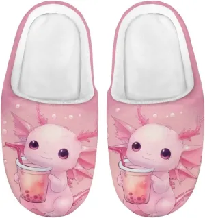 House Slippers for Girls Soft Size 9-15 Black