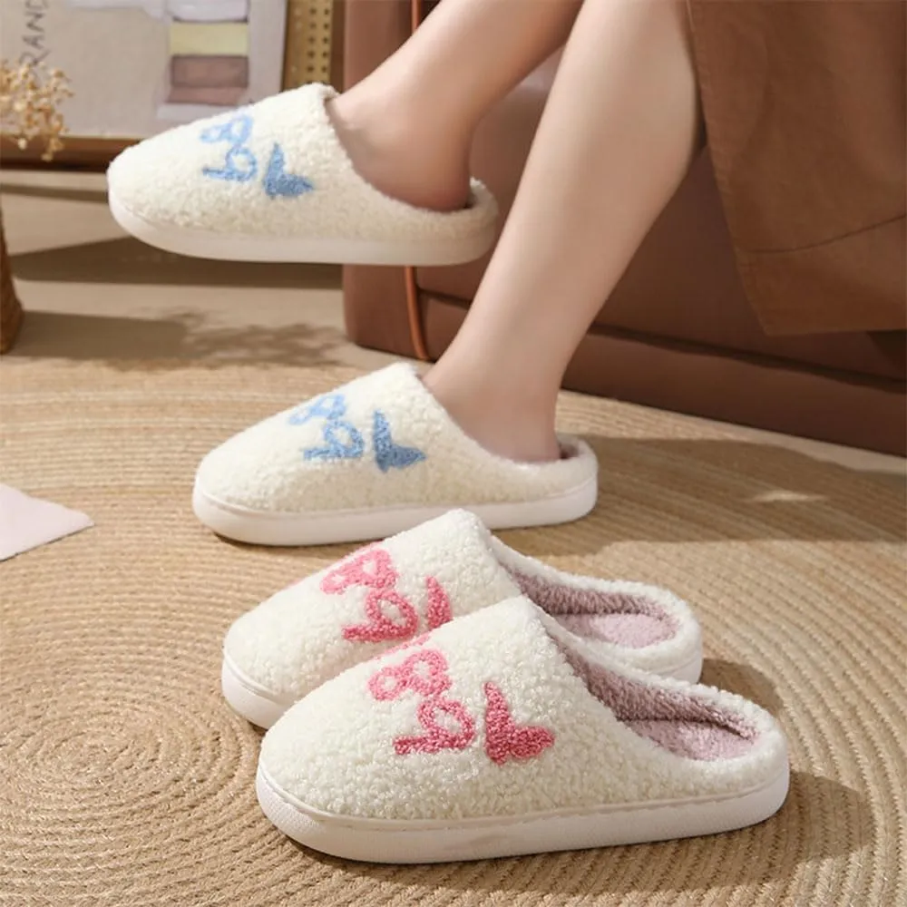 House Slippers for Women & Men - Warm, Plush, Cute Indoor/Outdoor Comfortable Soft Fuzzy Slippers