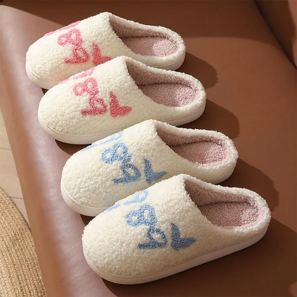 House Slippers for Women & Men - Warm, Plush, Cute Indoor/Outdoor Comfortable Soft Fuzzy Slippers