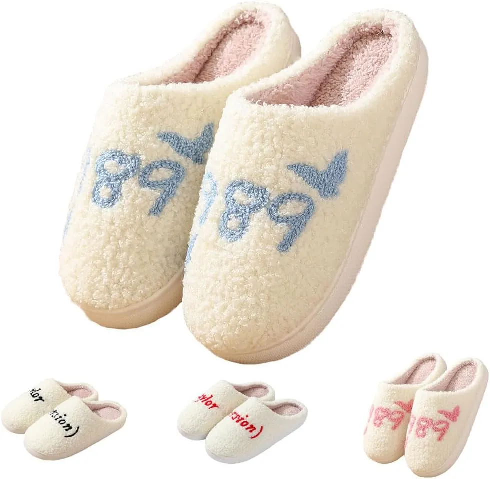 House Slippers for Women & Men - Warm, Plush, Cute Indoor/Outdoor Comfortable Soft Fuzzy Slippers