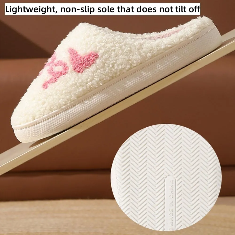 House Slippers for Women & Men - Warm, Plush, Cute Indoor/Outdoor Comfortable Soft Fuzzy Slippers