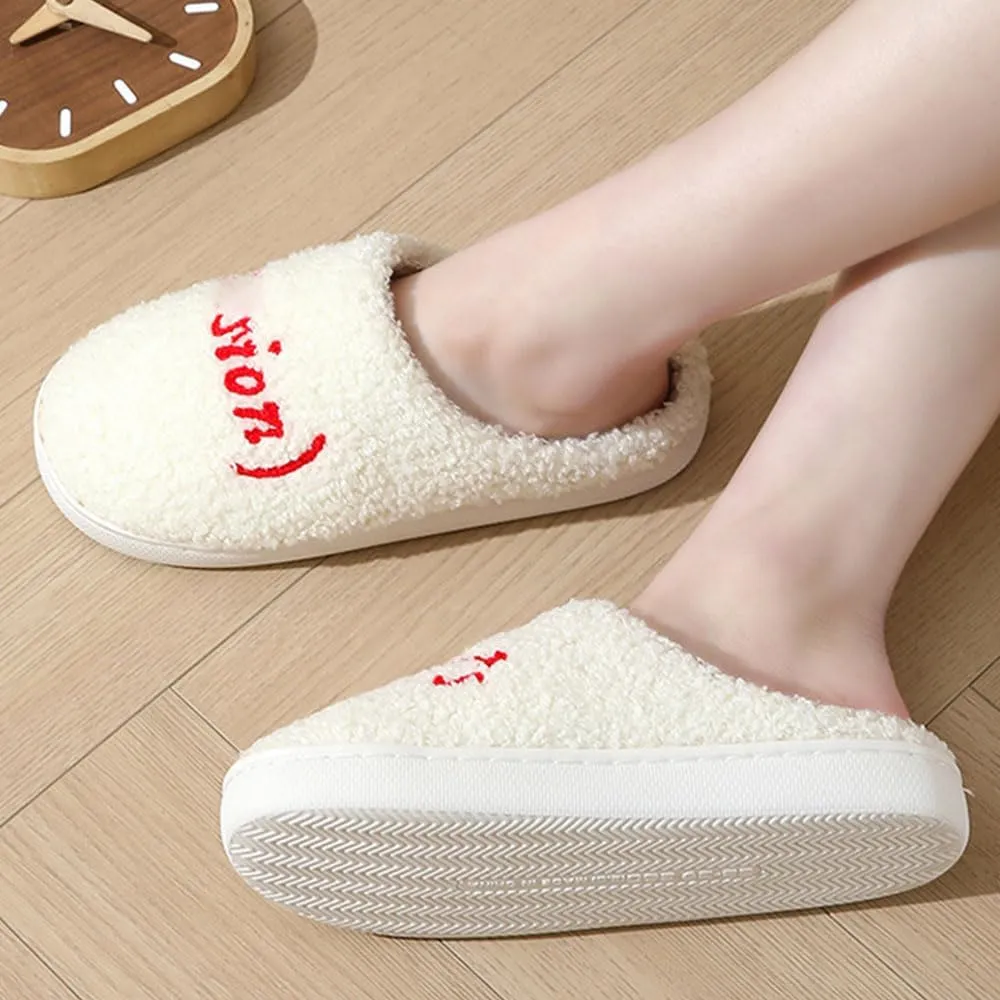 House Slippers for Women & Men - Warm, Plush, Cute Indoor/Outdoor Comfortable Soft Fuzzy Slippers