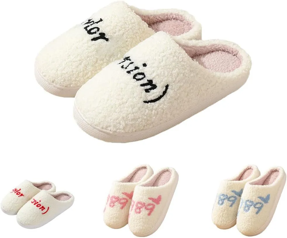 House Slippers for Women & Men - Warm, Plush, Cute Indoor/Outdoor Comfortable Soft Fuzzy Slippers