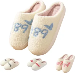 House Slippers for Women & Men - Warm, Plush, Cute Indoor/Outdoor Comfortable Soft Fuzzy Slippers