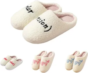 House Slippers for Women & Men - Warm, Plush, Cute Indoor/Outdoor Comfortable Soft Fuzzy Slippers