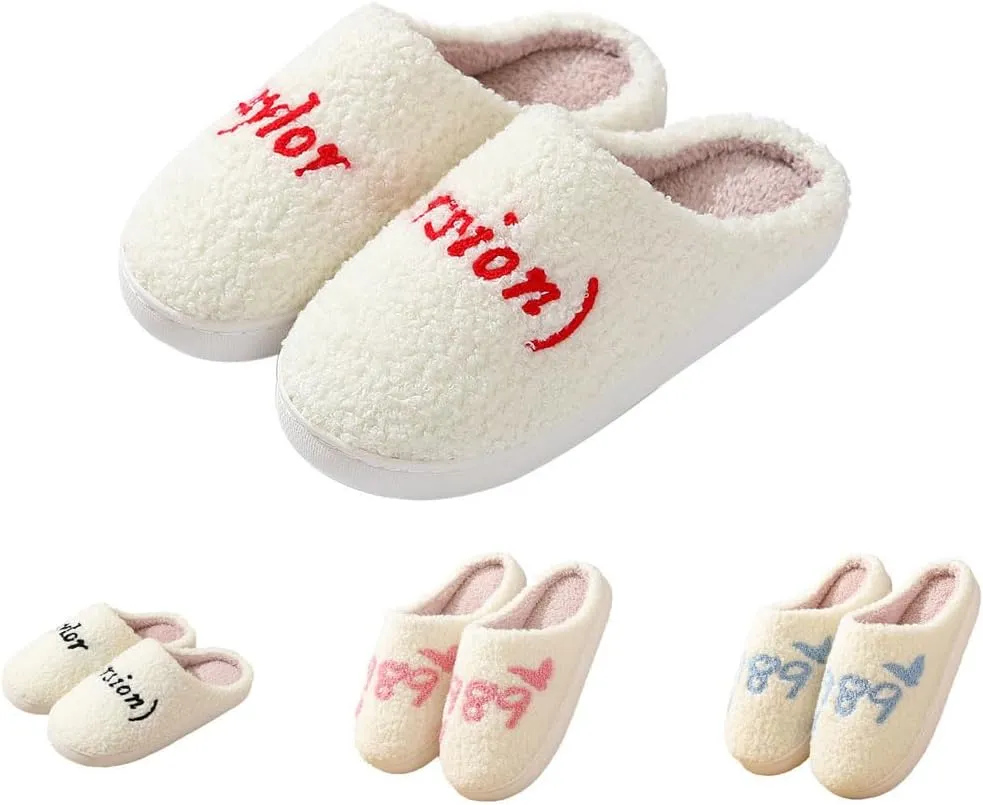 House Slippers for Women & Men - Warm, Plush, Cute Indoor/Outdoor Comfortable Soft Fuzzy Slippers