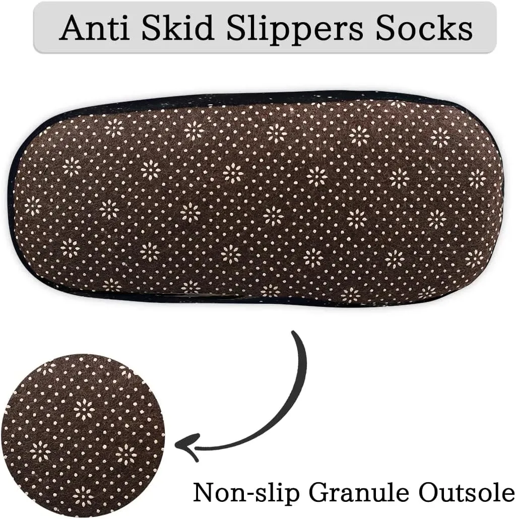 House Slippers for Women Men, Animal Fuzzy Soft Cozy Non Slip Slipper Socks for Indoor Outdoor