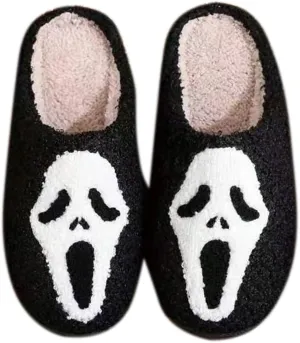 House Slippers for Women Men Cute Slippers House Shoes Memory Foam Soft Bedroom Shoes Cozy Fuzzy Plush Warm Slip-on for Indoor and Outdoor
