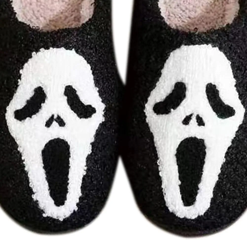House Slippers for Women Men Cute Slippers House Shoes Memory Foam Soft Bedroom Shoes Cozy Fuzzy Plush Warm Slip-on for Indoor and Outdoor