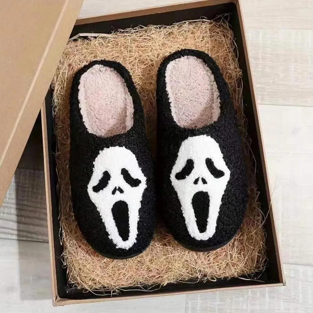 House Slippers for Women Men Cute Slippers House Shoes Memory Foam Soft Bedroom Shoes Cozy Fuzzy Plush Warm Slip-on for Indoor and Outdoor