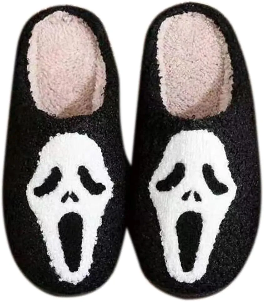 House Slippers for Women Men Cute Slippers House Shoes Memory Foam Soft Bedroom Shoes Cozy Fuzzy Plush Warm Slip-on for Indoor and Outdoor