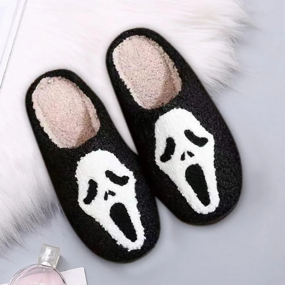 House Slippers for Women Men Cute Slippers House Shoes Memory Foam Soft Bedroom Shoes Cozy Fuzzy Plush Warm Slip-on for Indoor and Outdoor