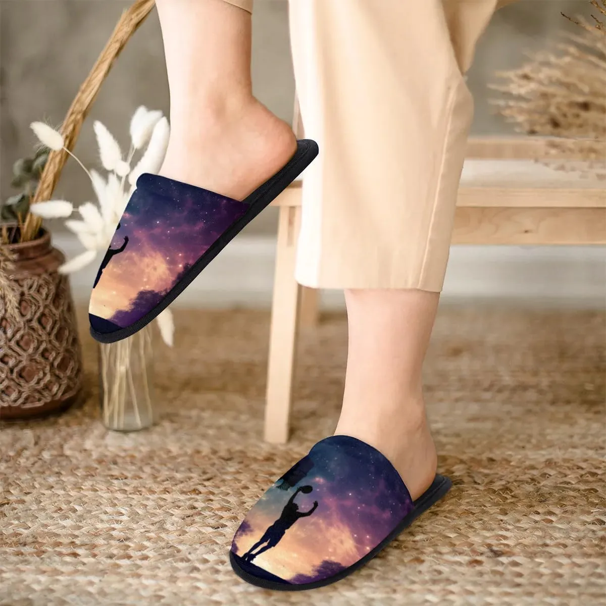 House Slippers for Women Men Soft Cozy Non Slip Lightweight Winter House Shoes for Indoor Outdoor